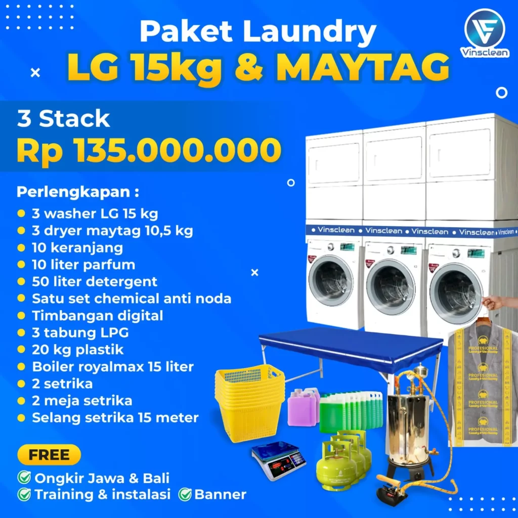 Paket Usaha laundry - LPG 15 kg 160jt